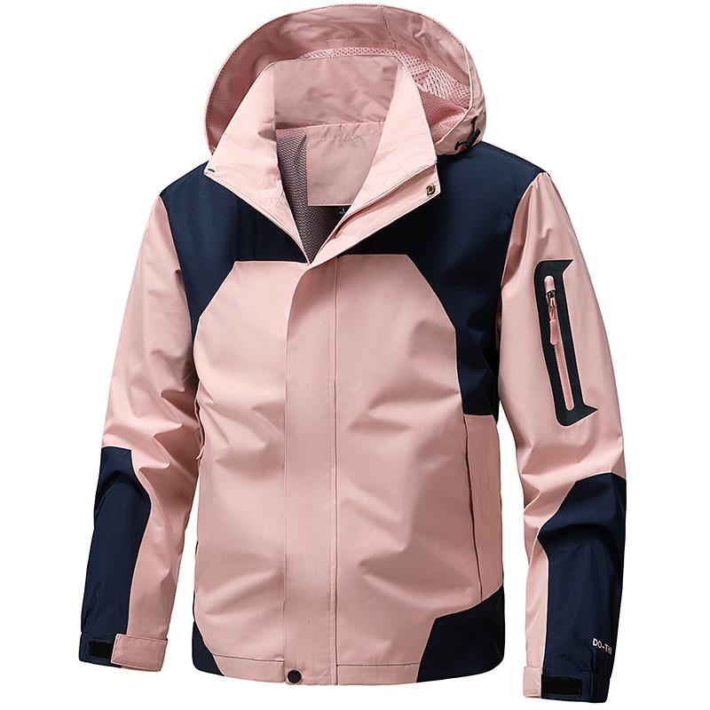 

Long-sleeved Zipper Cardigan Hooded Men s Solid Color Jacket Casual Fashion Top S розовый