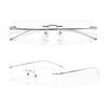 Popular Frameless Elegant Women's Myopia Glasses Ultra Light Neutral Gold Wire Small Frame Anti Blue Light Glasses