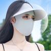 New Summer Ice Silk Sunscreen Mask Full Face Sun Protection Mask Forehead Thin Section Breathable Anti Ultraviolet Face Masks