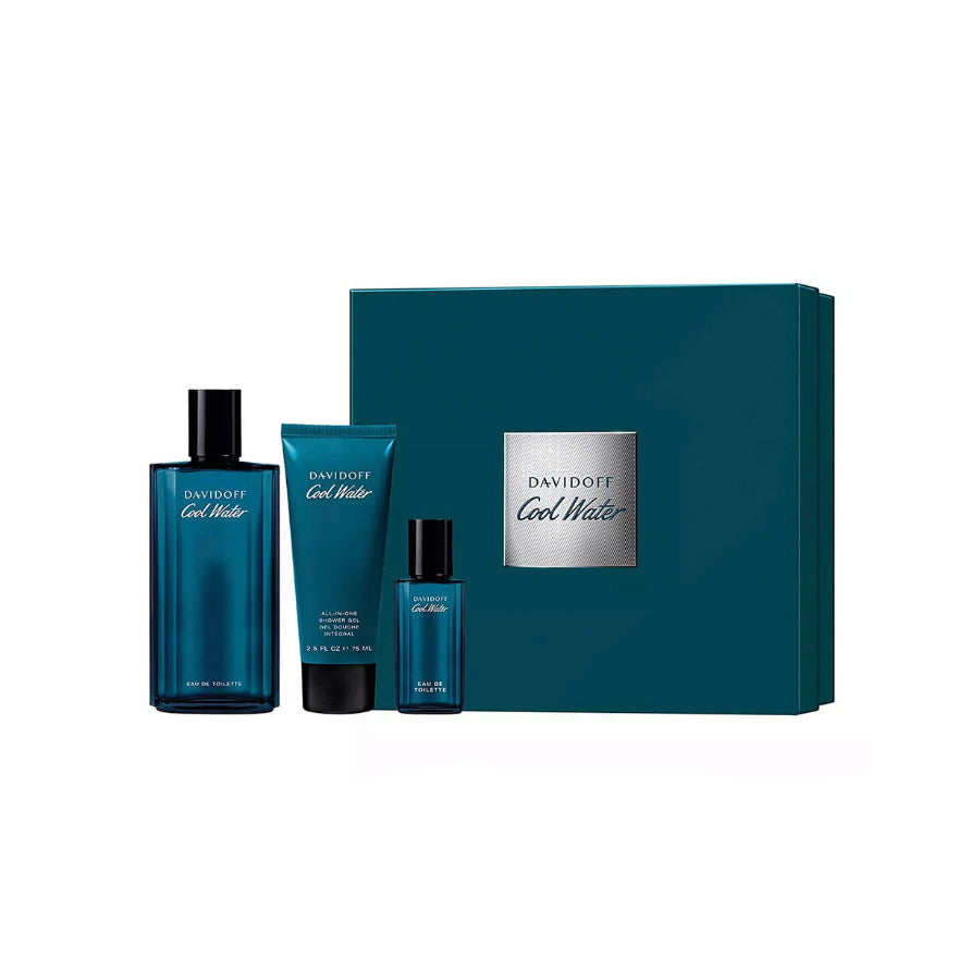 Davidoff - Cool Water Gift Set 125ml EDT + 75ml Shower Gel + 15ml EDT
