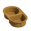 Portable 2 Section Sauce Container Convenient Food Storage Box For Dips And Small Snacks Lunch Box