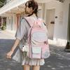 Schoolbag New Japanese Ins High-value Fresh and Sweet Plaid Backpack Junior High School Students Lightweight Large-capacity Backpack