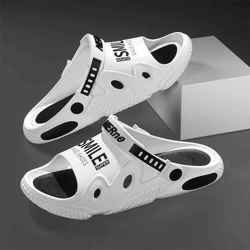 

Унисекс Легкие Нескользящие Сандалии на Толстой Подошве 2025 Лето - Модные Шлепанцы на Мягкой Подошве для Дома, Улицы, Вождения и Офиса 36-37 белый