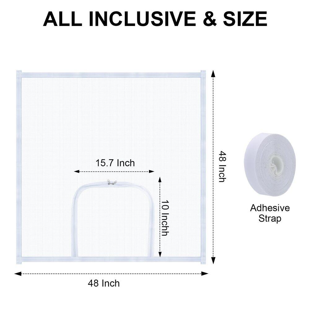 

1pc Adjustable Window Screen Replacement Kit With Zipper Opening Simple Installation Household Supplies China Mainland