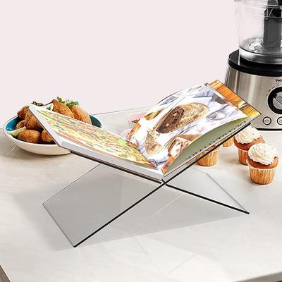 Suporte de Exibição de Estante Transparente de Acrílico Suporte Art Déco Suporte Simples de Mesa para Armazenamento de Revistas Suporte de Exibição de Livros