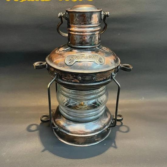 

35.56 cm Brass Anchor Oil Lamp Nautical Ship Lantern Marine Hanging Lamp Gift