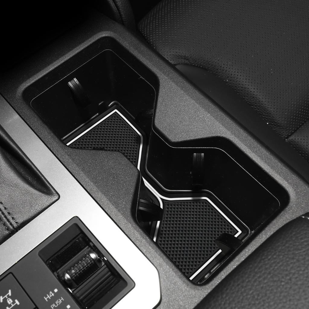 for 2024 Toyota Land Cruiser Prado 250 Anti-Slip Gate Slot Cup Mat PVC Non-Slip Door Pad Interior Accessories 18pcs