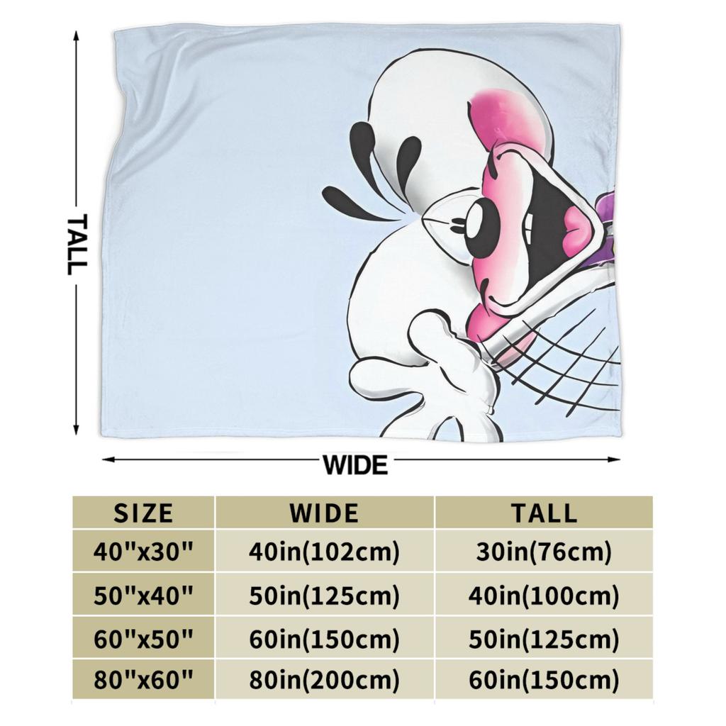 Hi Diddl Warm Soft Blanket  Kids Adult Plush Throw Blanket Funny Living Room Flannel Bedspread Sofa Bed Cover