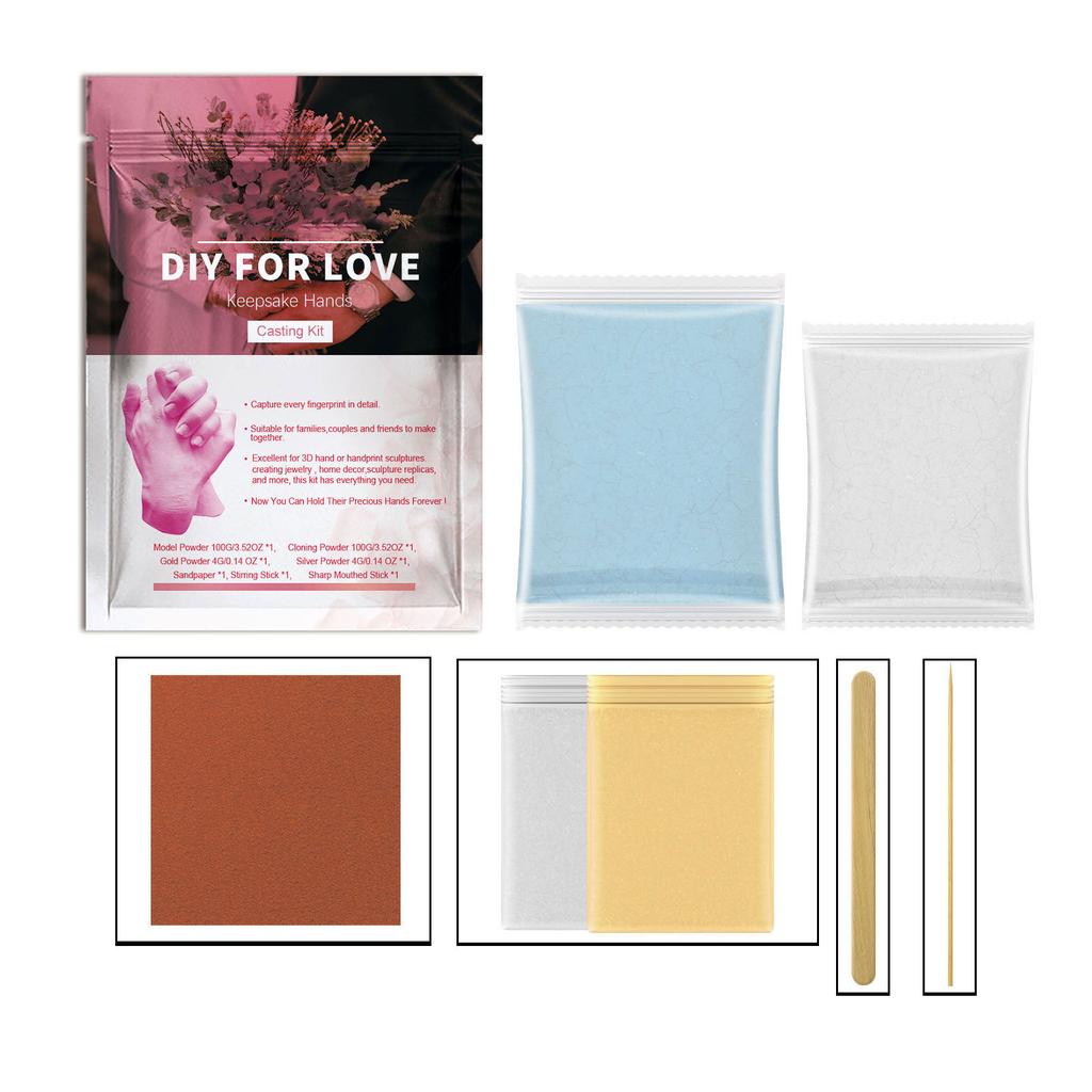 Hand Casting Kit for Couples DIY Plaster Statue Molding Kit DIY Hand Mold Kit Wedding Mother's Day Valentine's Day Gift