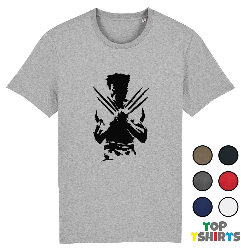 

Adult Wolverine Logan Hugh Jackman T-Shirt Deadpool Marvel TOP Comic Movie M