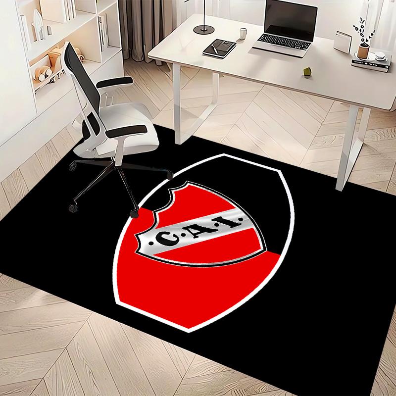 Club Atlético Independiente Print Area Rug - Soft, Washable Non-Slip Indoor Mat for Office Chairs, Living Room, Home Office Decorative Rug
