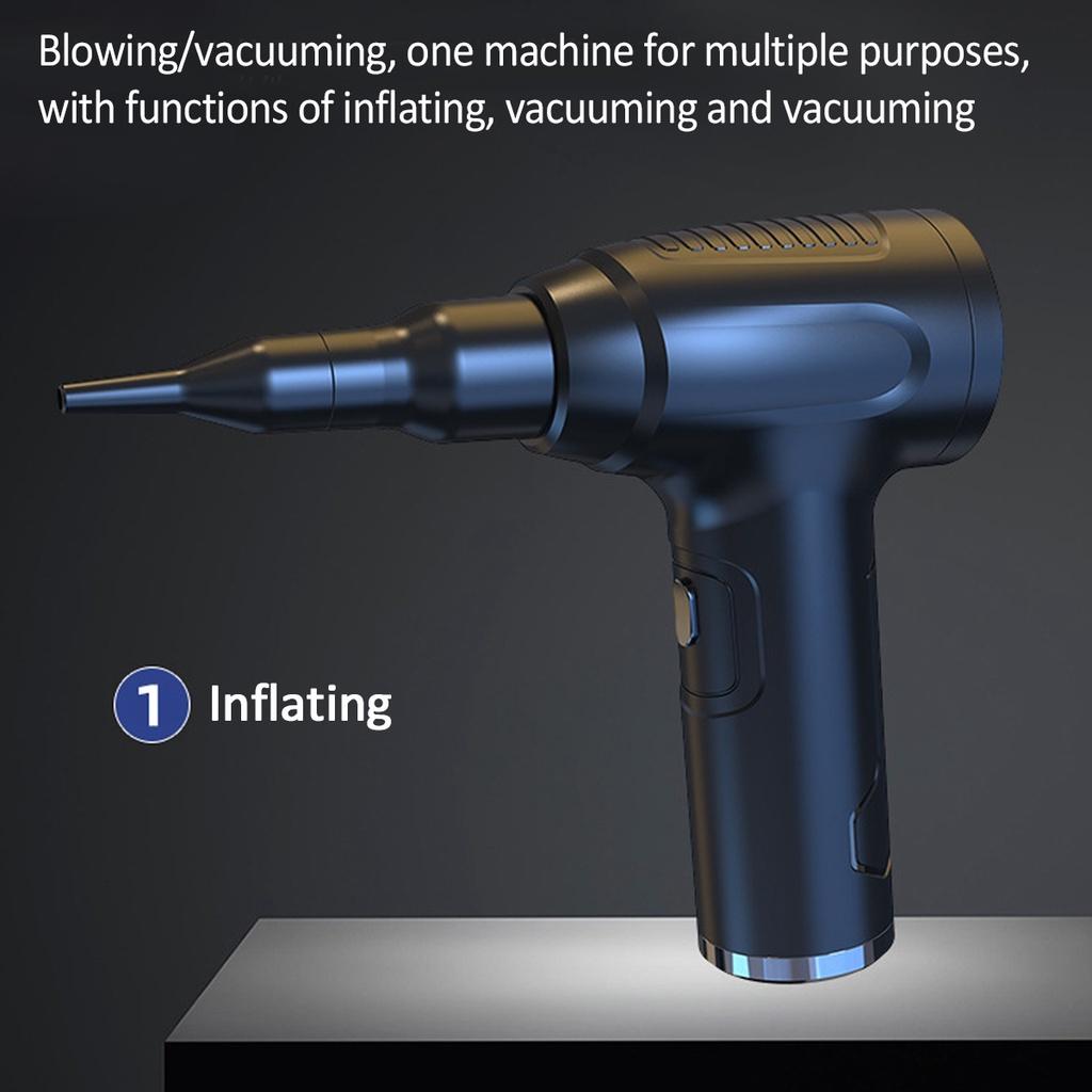 60W 11.1V 50000RPM 6000mah Cordless Air Duster Compressed Air Blower For Computer Keyboard Laptop Camera Rechargeable Cleaning Tool 3 In1