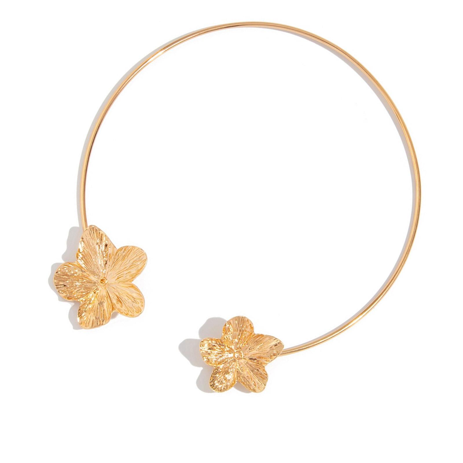 

Stylish Beach Inspired Clavicle Chain Flower/Starfish Charm Neckchain Adjustable Collar Necklace Elegant Women Jewelry 2