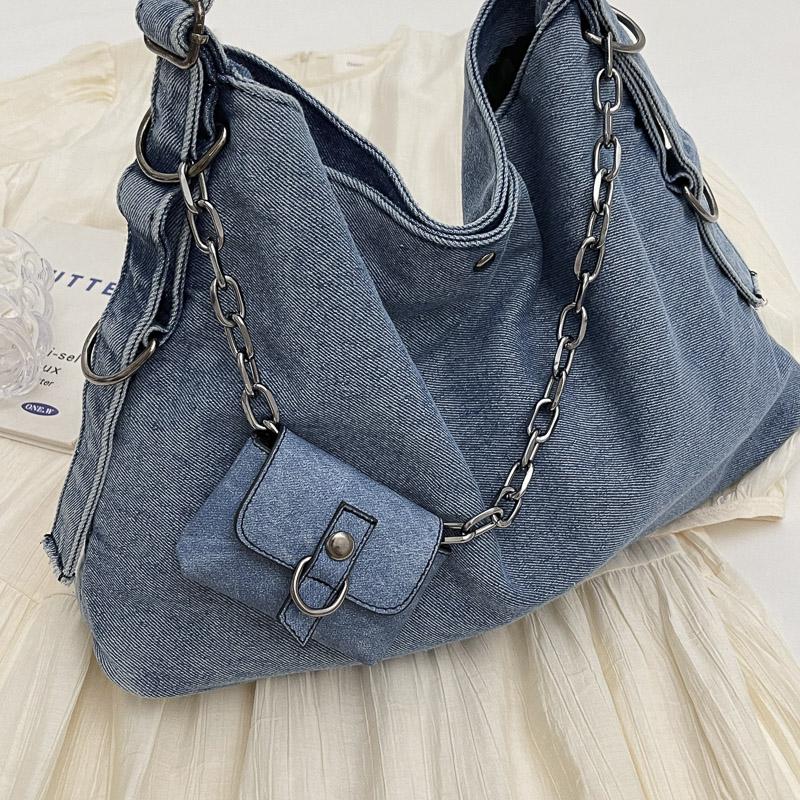 Сумка через плечо из денима — фото 9