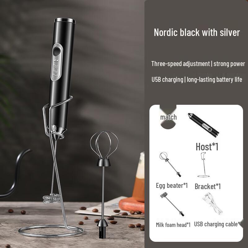 Zuozhixun Electric Egg Beater & Milk Frother Set