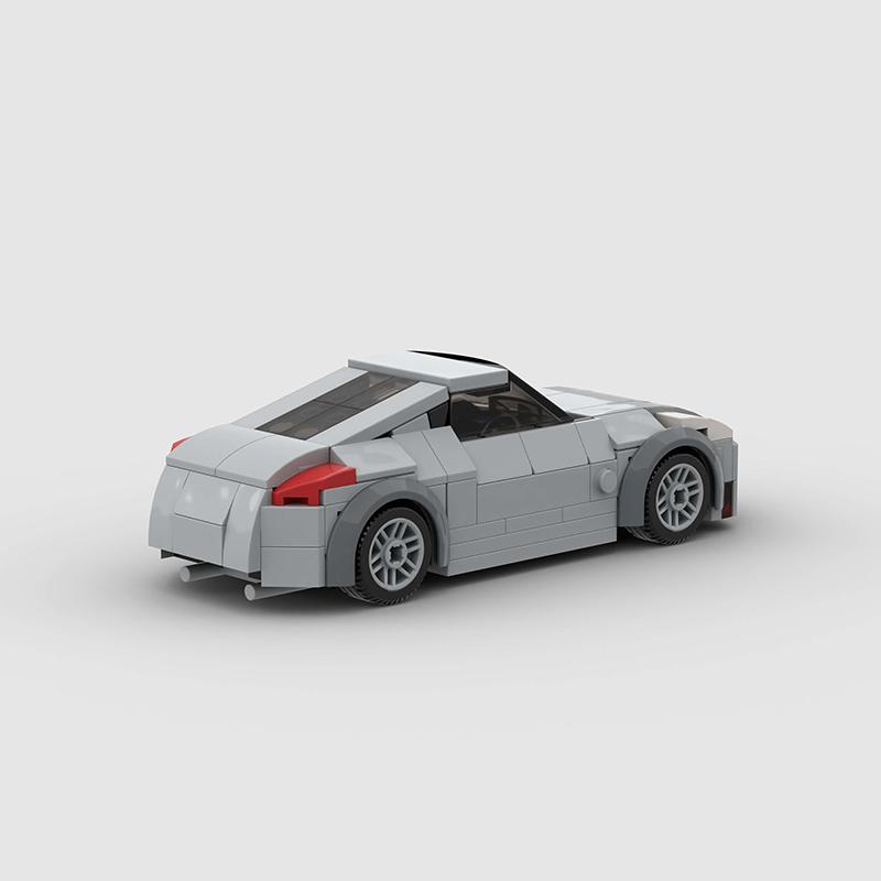 Z-Car 350Z City MOC Speed Car Racing Model Mattoncino Super Race F1 Veicolo Tecnico mattoncino Idee Regalo di Natale Giocattolo
