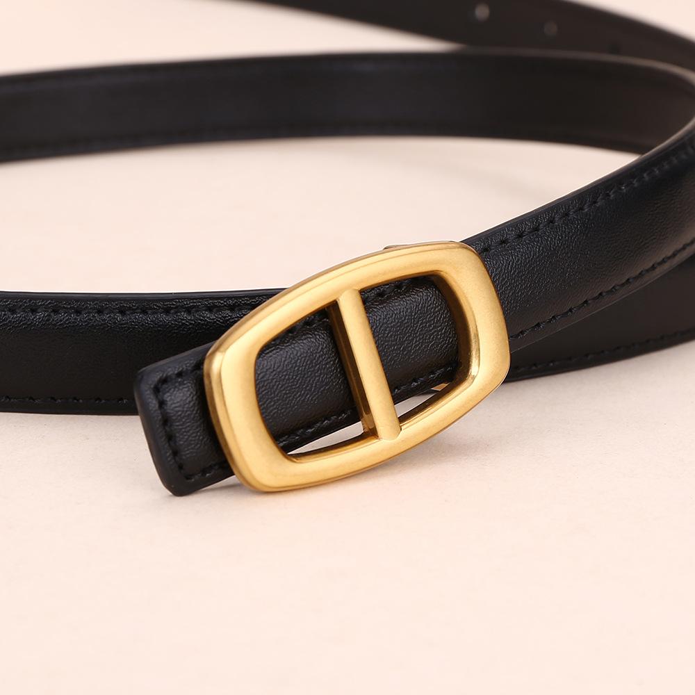 Japanese Belt Women'S Genuine Leather Cowhide Belt Women'S Genuine Leather High-End Casual Decoration Retro Jeans