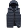 Vest Men's Winter Hooded Cotton Clothing Men's Undershirt Shoulders Down Cotton Horse Jacket Warm Cotton Coat Jacket Comfortable Personalized Clothes