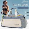 Women's Large Capacity Gym Bag with Wet/Dry Separation - Print Logo, Sports, Hand Luggage, Short Trips, Swimming Bag