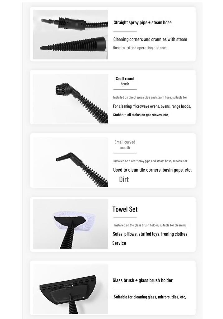 High-Temperature Multi-Functional Handheld Steam Cleaner for Kitchen & Home