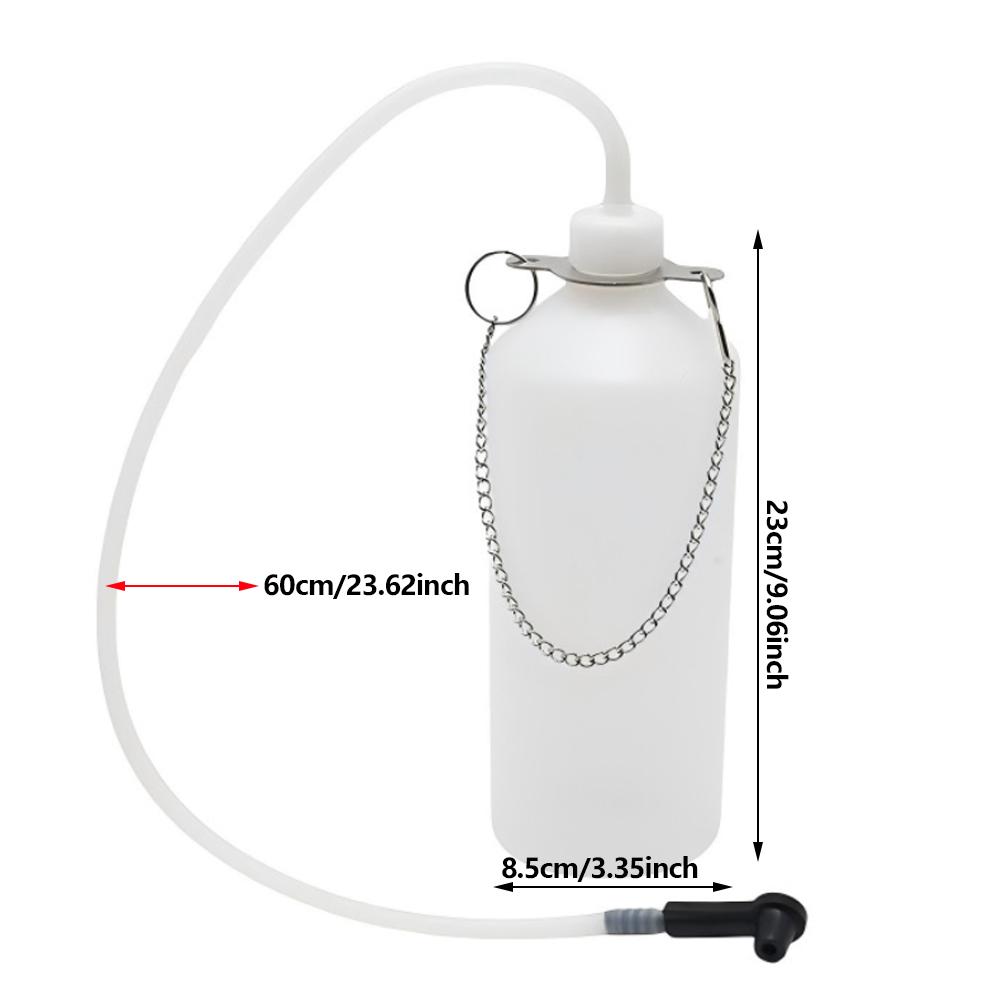Universeller Manueller Bremsenentlüfter 1L Bremsflüssigkeitsabsauger und 60cm Schlauch Bremsölwechselwerkzeug Bremsflüssigkeitsentlüfter