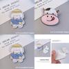 Adorable Cartoon Dog Rabbit Cow Brooches For Backpack And Handbag Decoration