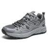 Breathable Mesh Hiking Sneakers Men's Thick-soled Outdoor Trekking Camping Shoes Male Elastic Climbing Shoes Wear-resistant