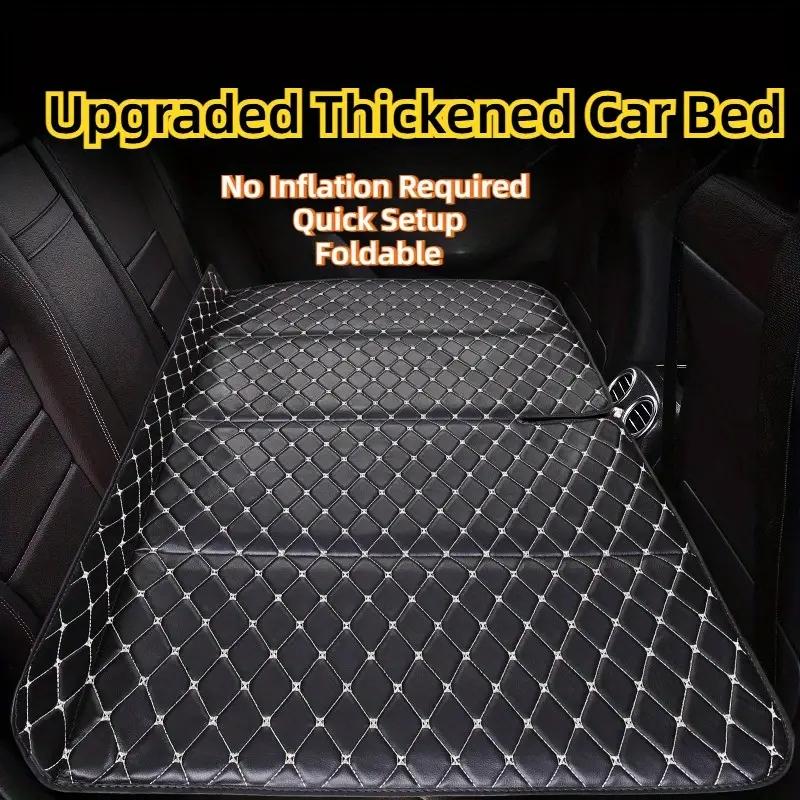 

Складная кровать для заднего сиденья автомобиля Матрас для путешествий из искусственной кожи, Не требует надувания, Идеально подходит для комфортных дорожных поездок чёрный