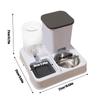 Automatic Cat Feeder And Waterer Dogs Cats Food Bowl With Water Fountain Pet Food Storage Dispenser Container Pet Accessories