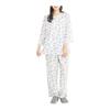 [ON NISHIKI] Women's Pajamas, Long Sleeves, 100% Cotton, Open Front, Spring, Summer, Air Conditioning Protection, 3/4 Sleeves, Room Wear, Cool, Thin,