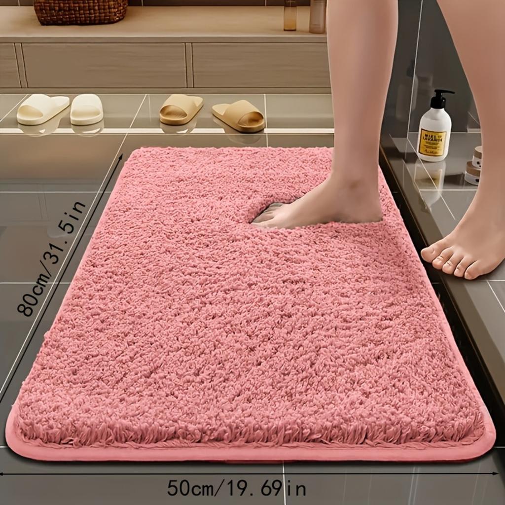 Long Fluff Ultra-absorbent Bath Mat, Anti-slip and Fall-proof, Super Soft Stepping Feel, Comfortable High-quality Bath Rug, Home Decor Floor Mat