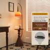 OEING Vintage Pomelo Floor Lamp with Storage and Remote Control