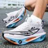 New Men Running Shoes Lightweight Thick Sole Casual Sneakers Breathable Mesh Carbon Plate Technology Sport Shoes Women Plus Size 33-44