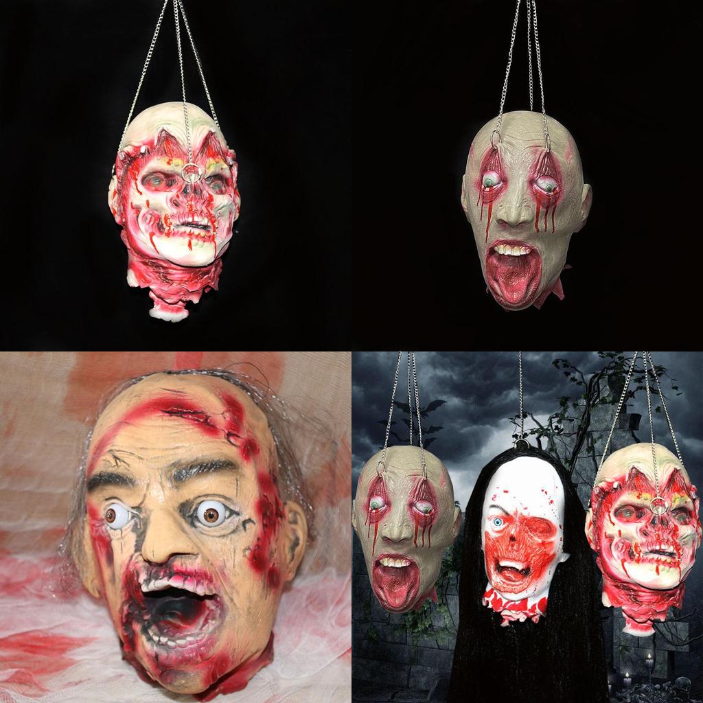 Halloweenové simulované hororové lebky zombií Halloweenské rekvizity Pro strašidelnou scénickou dekoraci
