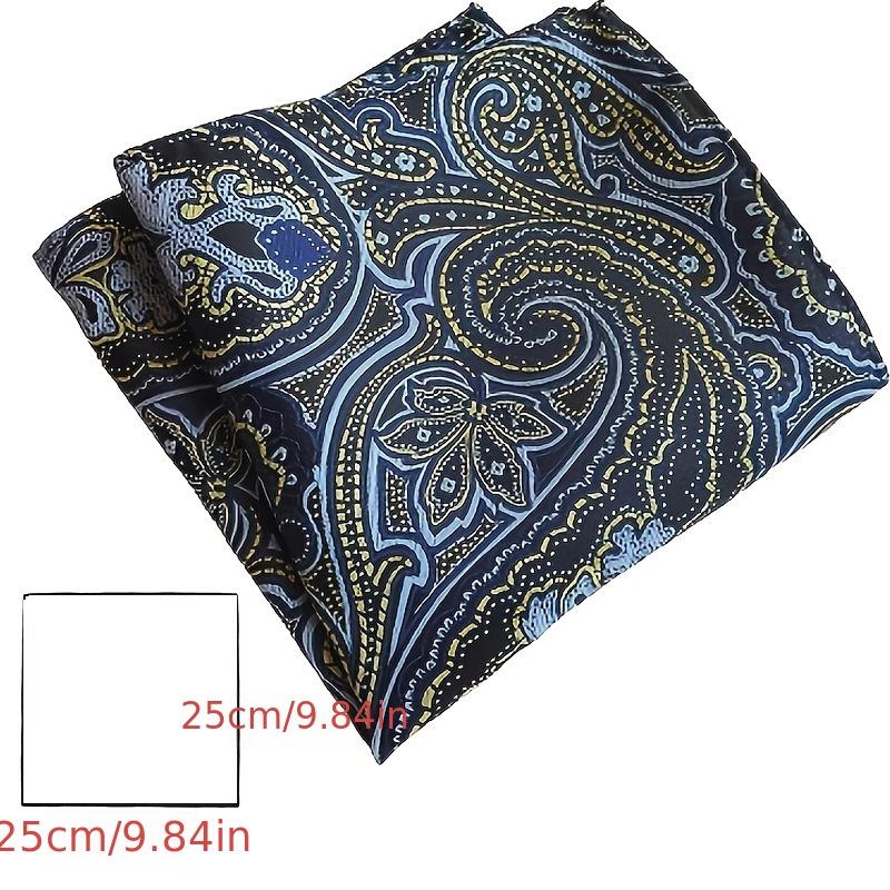 5 pièces 10-Pack Carrés de poche en soie pour hommes - Cadeau parfait pour toute occasion