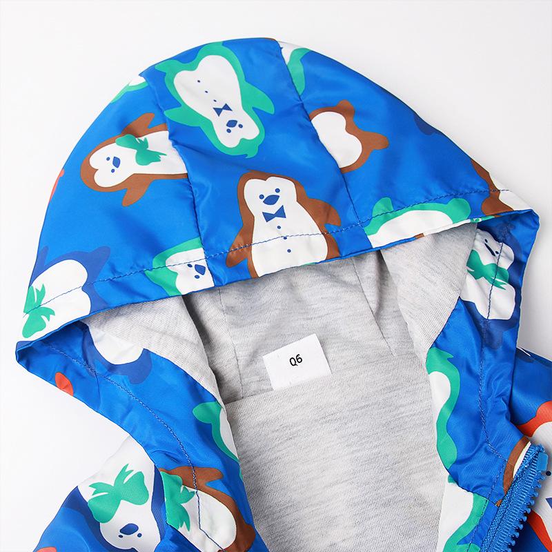 Kinder Frühling Jungen Cartoon Jacke Reißverschluss Kapuzenjacke