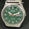 VINTAGE SEIKO AUTOMATIC 6309A JAPAN MENS GREEN COLOR DIAL WATCH a700501-5 R203-a700501