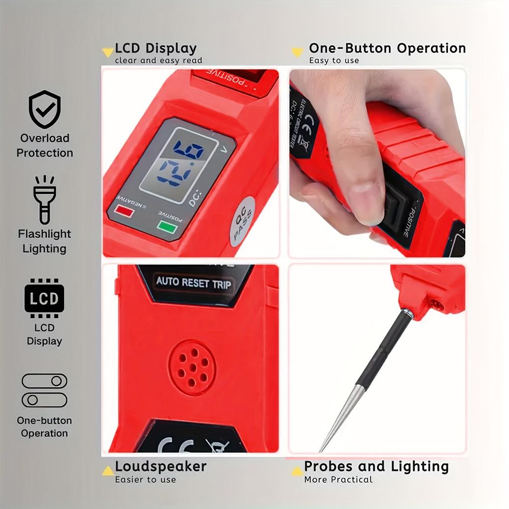 A Circuit Tester Car Circuit Tester with Voltage Display LED Light and a Car Power Circuit Probe Kit. Code Readers 4