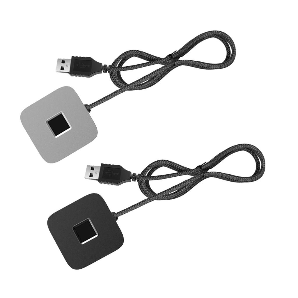 USB Computer Fingerprint Reader Fast Matching 360 Degree Touch Dongle Biometric Fingerprint Scanner Support for Windows 10 11 PC