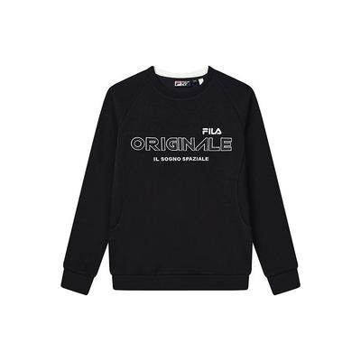 Letter Loose Simple Casual Knit Pullover Sweatshirt Men Sweatshirt Legendary-Blue F11M249207FNV