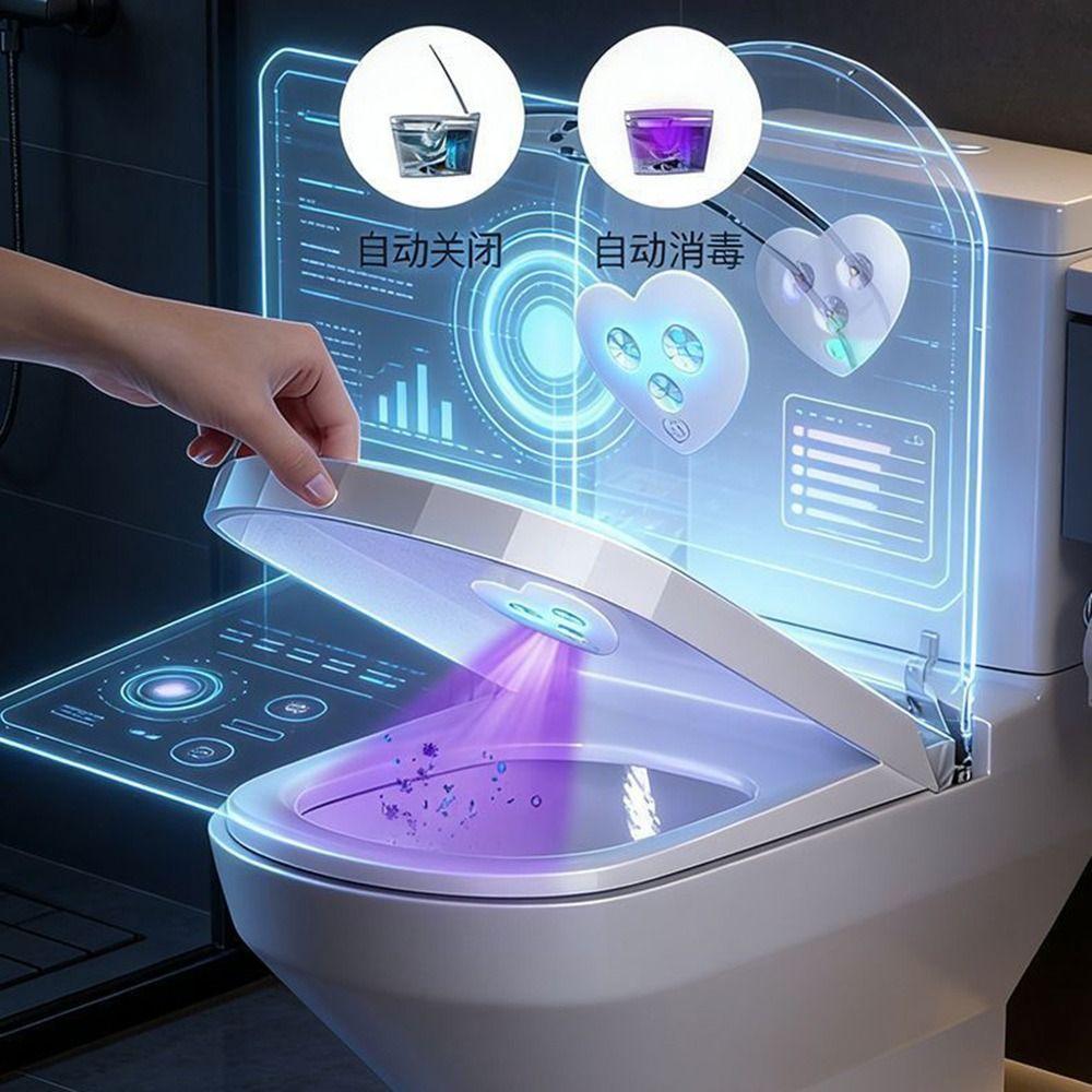 Heart Shaped UV Toilet Disinfector USB Rechargeable Toilet Disinfection Lamp  Toilet