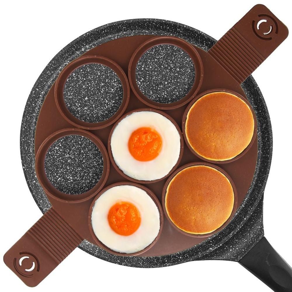Silicone 7-Cup Egg and Pancake Mold SILLINIE 24cm