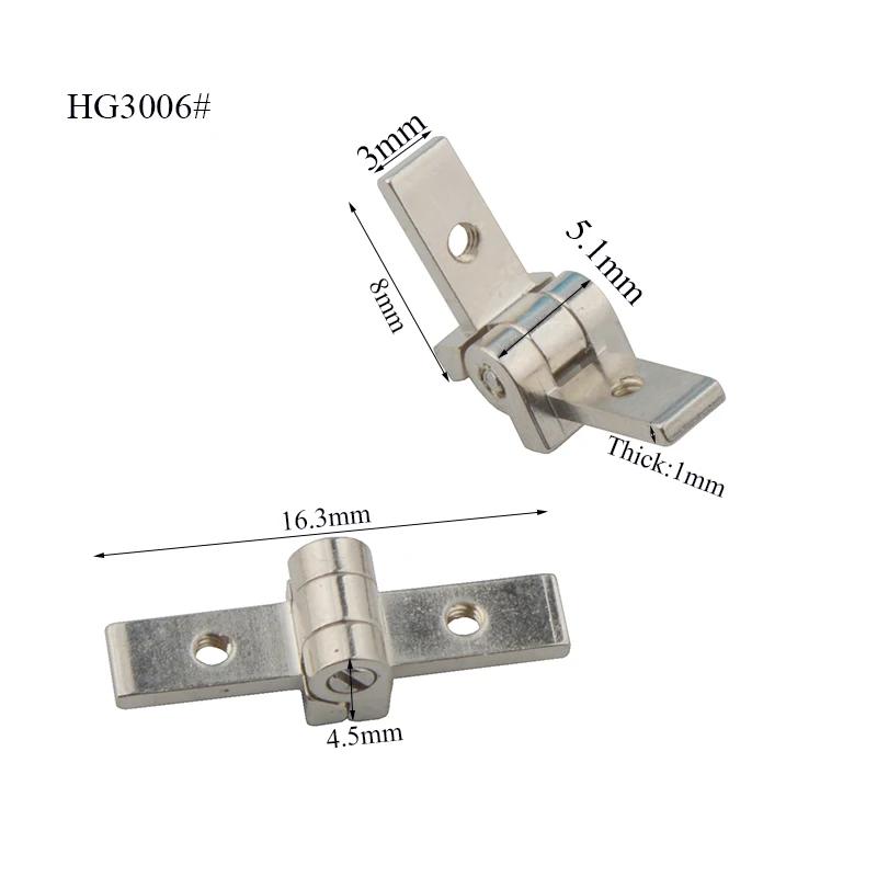 20pcs(10pair) 5mm 7mm or 8mm Width Optical Spectacle High Nickel Eyeglasses Hinge Plastic Eyewear Glasses Repairing Accessory