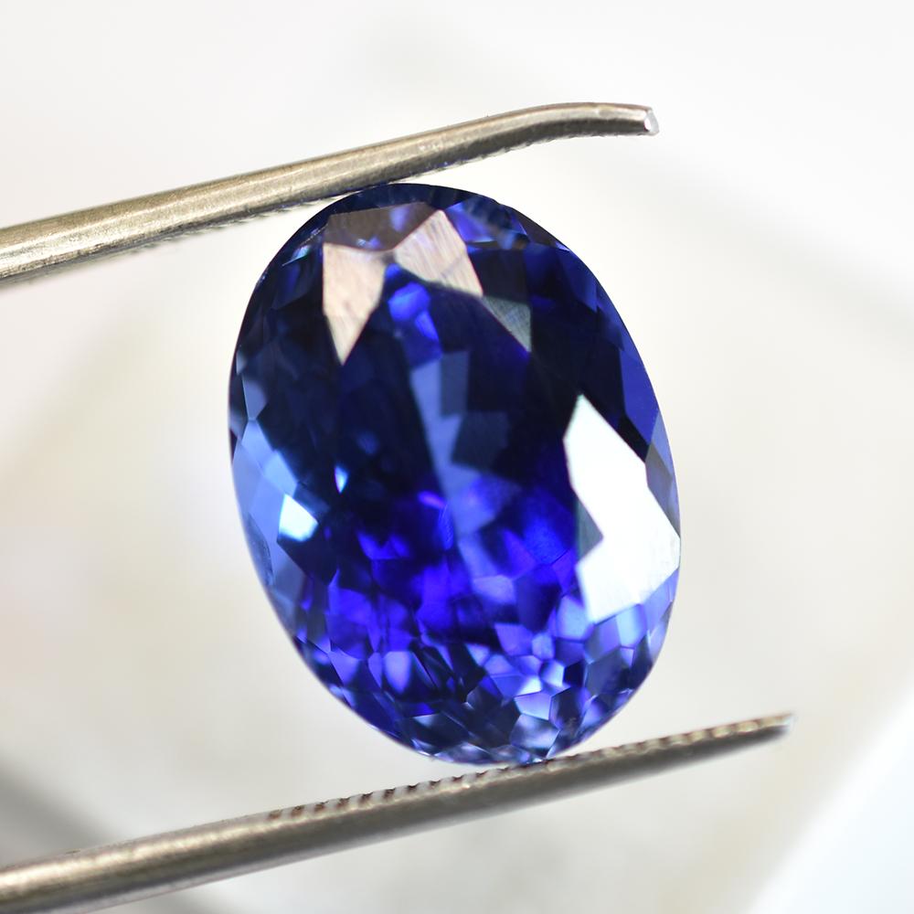 Excelent Natural BLUE Tanzanite Oval Shape 12.85 Ct Loose Gemstone