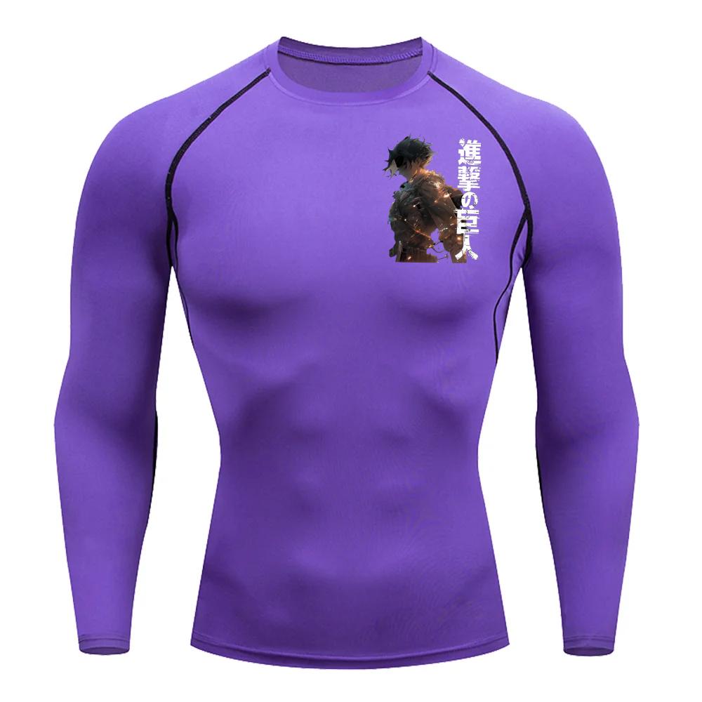 

Мужская компрессионная футболка Эрен Йегер Боевое состояние Графика Спортивная быстросохнущая футболка для тренажерного зала Фитнес Толстовка Эластичный топ Футболка XXXL