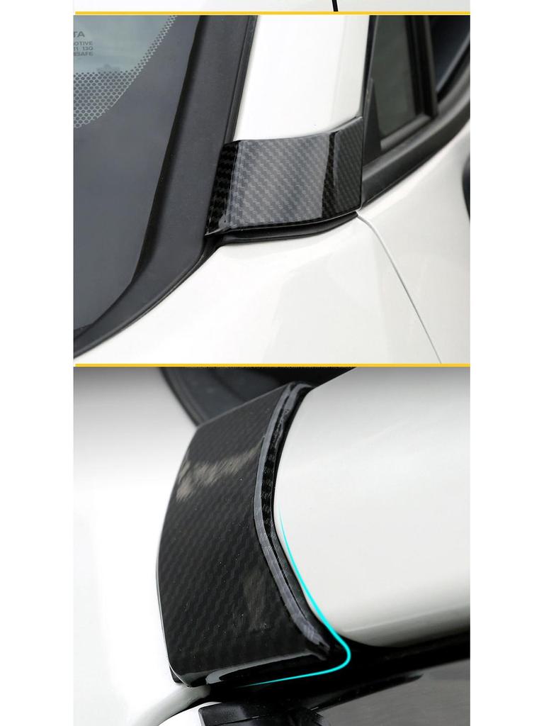 Carbon Fiber Texture Stickers for RAV4/Wildlander A-Pillar Modification