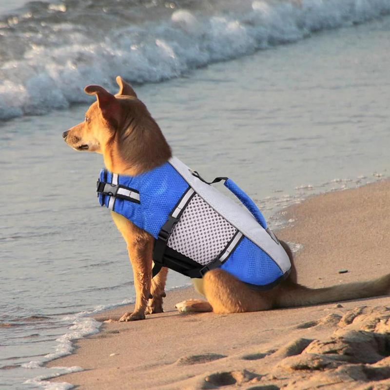 Hundeschwimmweste Hundelebenswesten Zum Bootfahren Reflektierende Streifen Schwimmhilfe Für Outdoor Kajak Pool Reisen See Strand Bootfahren