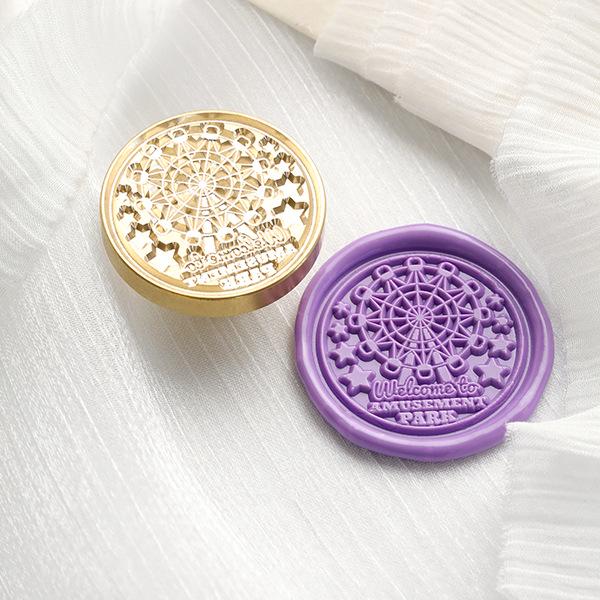 November's Huidisi Irregular Embossed Literary Wax Seal Copper Stamp