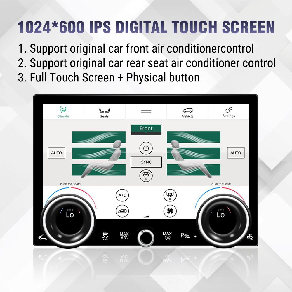 10.1" For 10-16 Land Rover Discovery 4 LR4 Air Condition Panel LCD Touch Screen