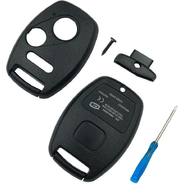 Replacement Key Fob Cover Case fits for 2006 2007 2008 2009 2010 2011 Honda Accord Civic CRV Pilot Ridgeline Odyssey Keyless Entry Remote Key Fob